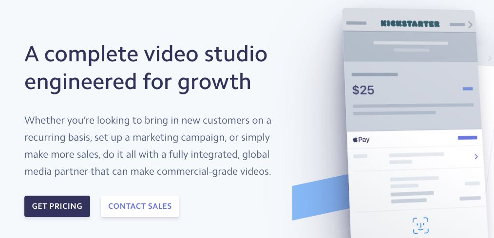 Commercial advertising studio