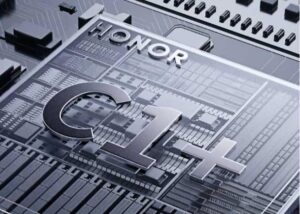 A 3D render of a circuit board featuring the text "HONOR C1+" prominently on its surface.