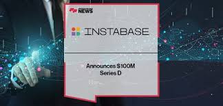 **Alt Text:** A digital news graphic announces Instabase's $100M Series D funding.